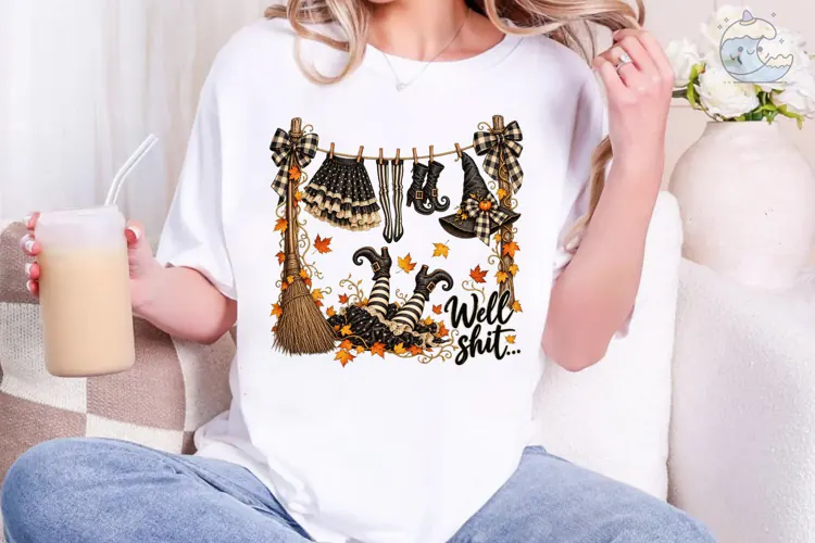 Well Shit Halloween PNG Sublimation Desi