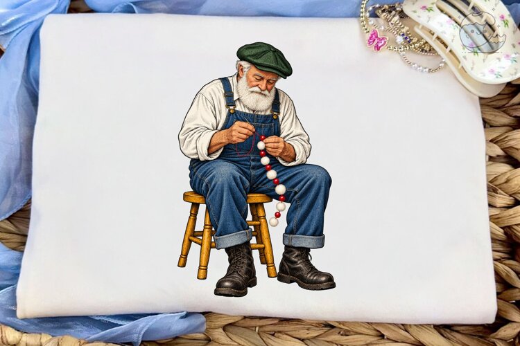 Grandpa Juggling PNG Shirt Design example image 1