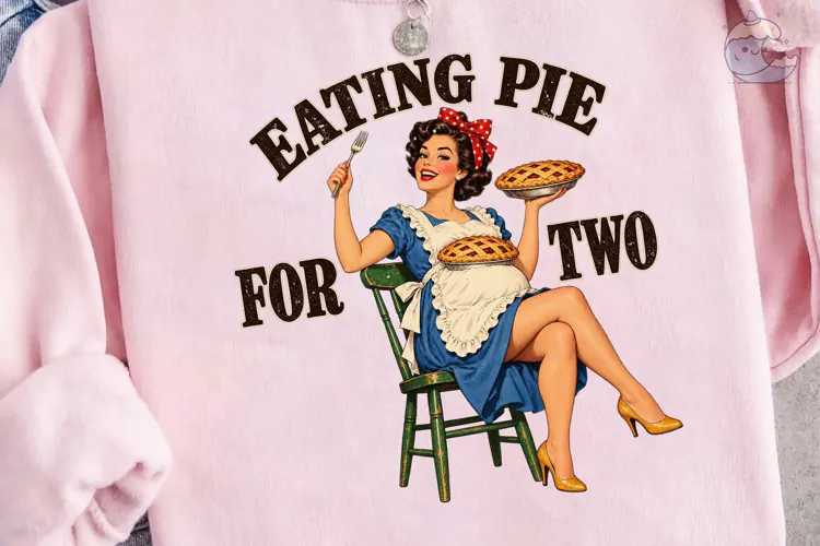 Eating Pie For Two Vintage PNG Shirt