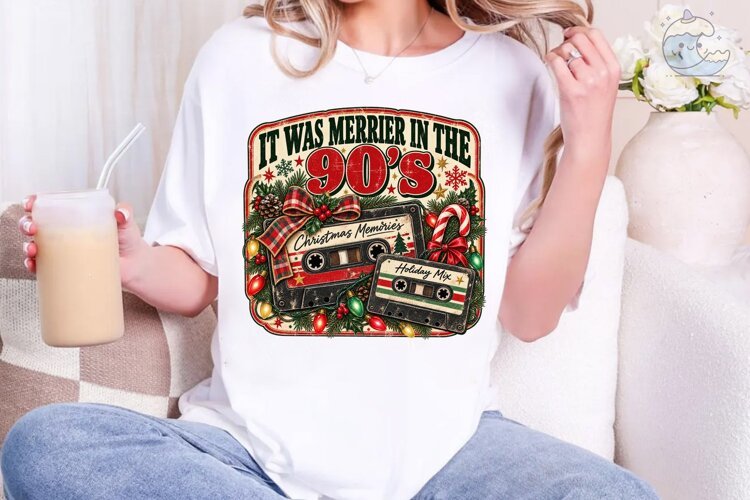 90s Christmas Memories PNG Sublimation S example image 1