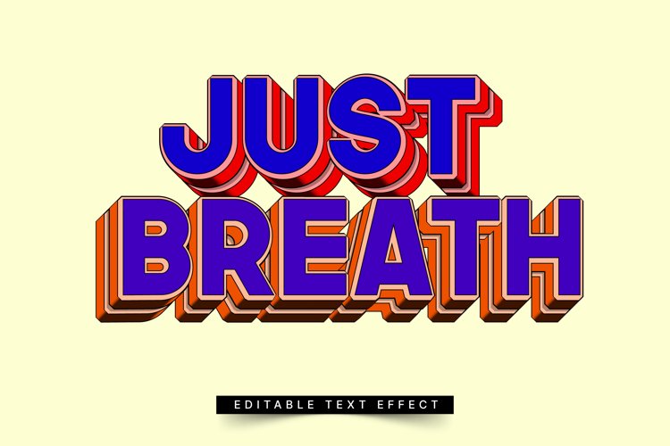 Editable Text Effect for Illustrator. Vector Graphic styles example image 1