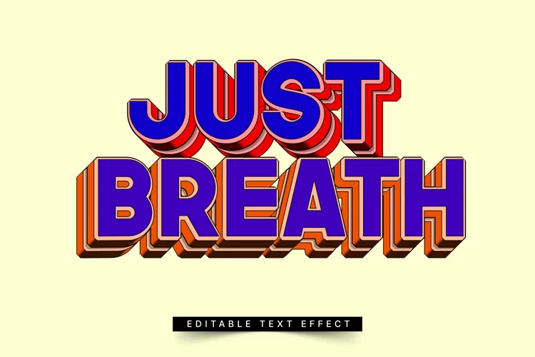 Editable Text Effect for Illustrator. Vector Graphic styles