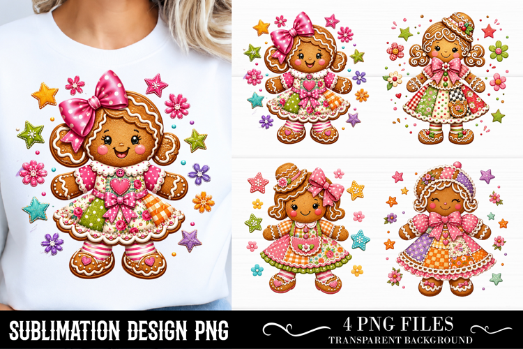 Trending Christmas PNG, Christmas Gingerbread Girl PNG