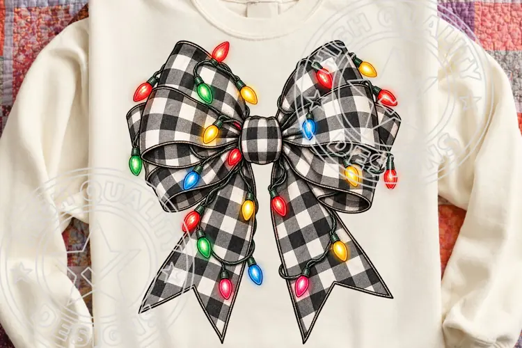 Trending Christmas PNG, Lights Bow PNG