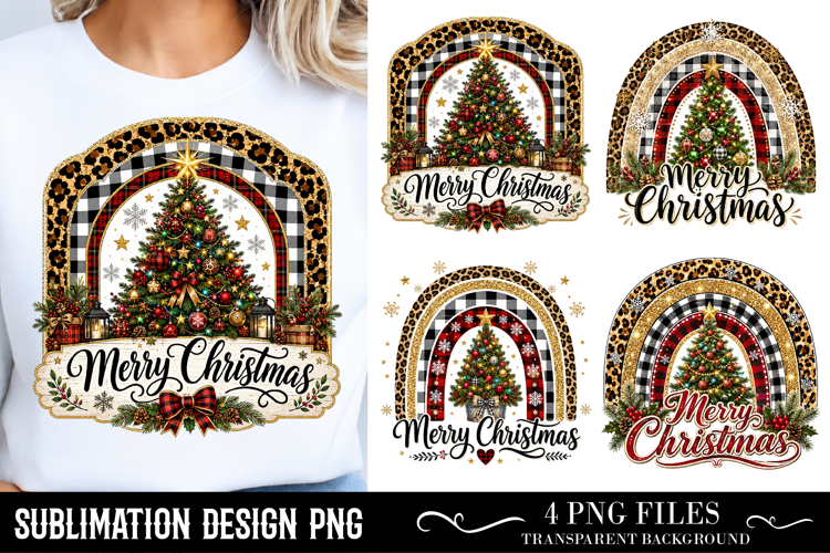 Trending Christmas PNG, Merry Christmas Rainbow PNG
