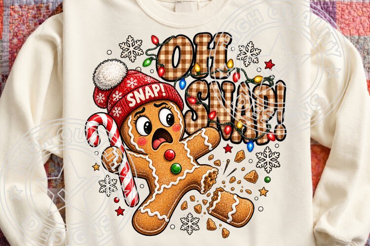 Trending Christmas PNG, Oh Snap Gingerbread Png example image 1