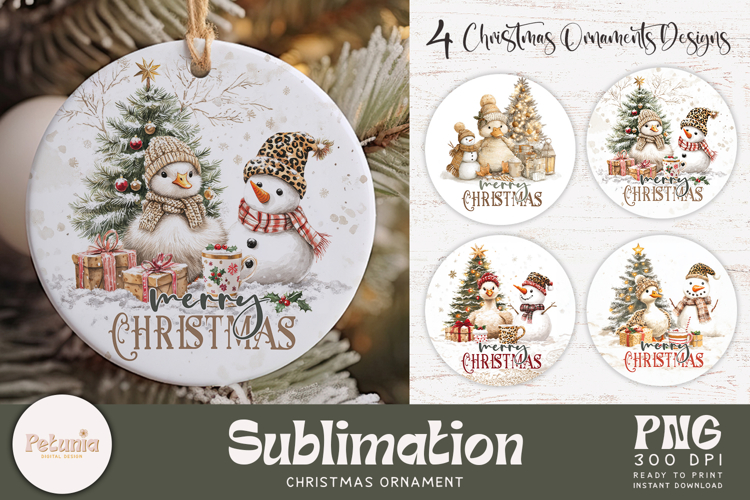 Christmas Ornament Sublimation Designs Image 21
