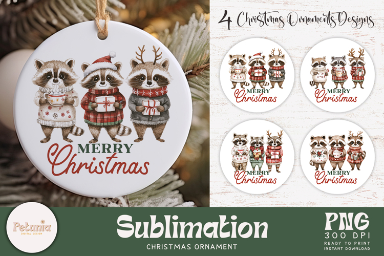 Christmas Ornament Sublimation Designs Image 24