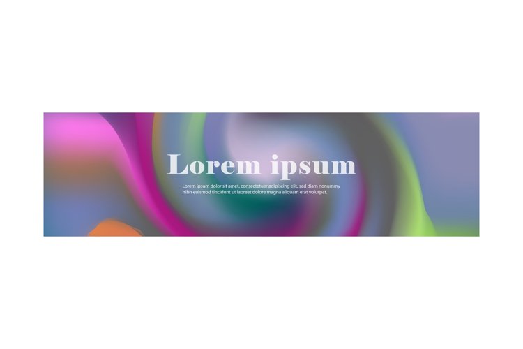 Trendy modern grainy gradient vibrant abstract horizontal