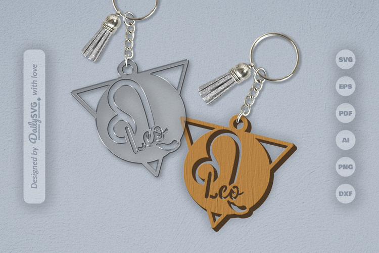 Round Keychain Svg Image 19