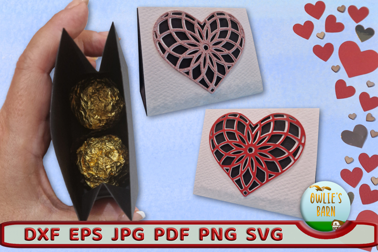 Triangular Slide-in Valentines Box