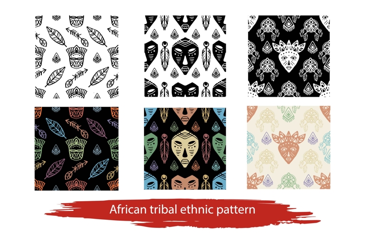 African tribal ethnic pattern