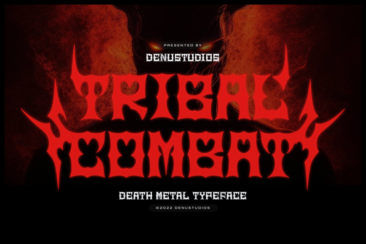 Tribal Combat | Death Metal Typeface