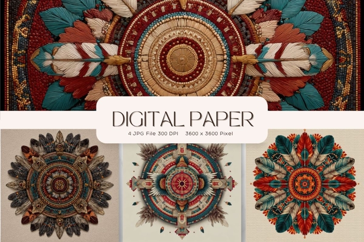 Tribal Fabric Texture Background Bohemian Wallpaper_3