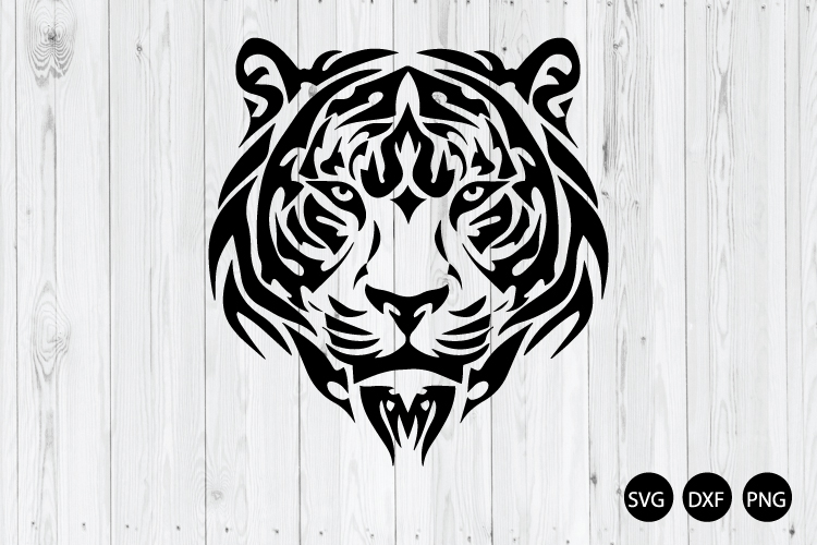 Tribal Tiger, Tattoo Tiger SVG, Tiger SVG, Animal SVG