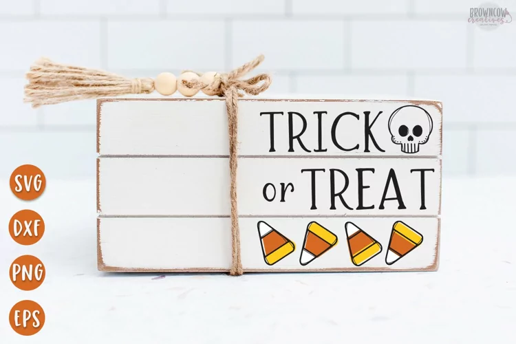 Trick or Treat Halloween Book Stack SVG/Cut File