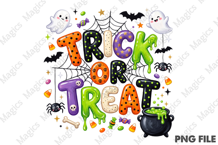 Trick or Treat Halloween PNG