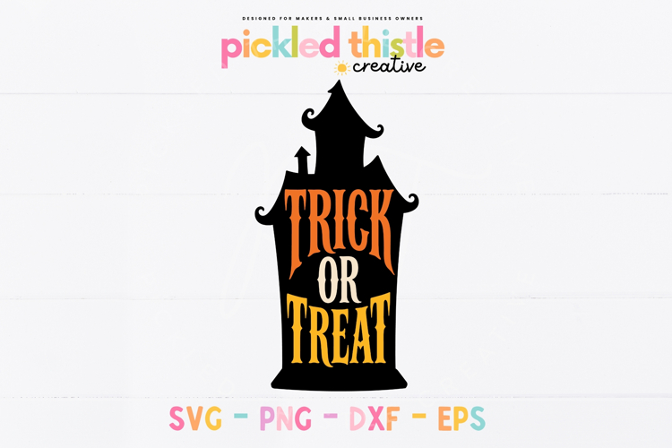 Trick or Treat Haunted House SVG, Halloween Cut File