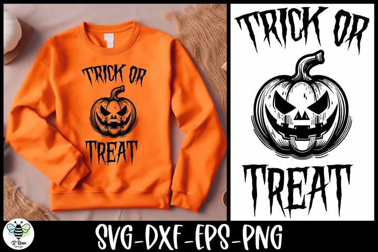 Trick or Treat SVG | Jack-o-lantern Cut File | Halloween SVG