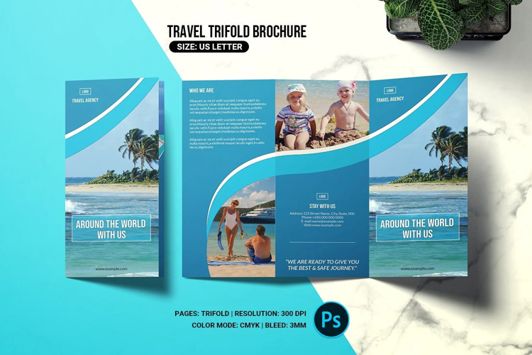 TriFold Travel Agency Brochure