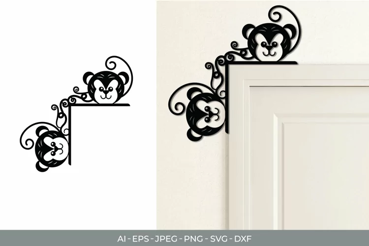 Monkey Trim Corner Decoration
