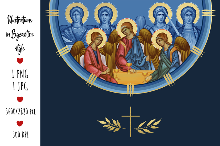 Trinitian. Holy Trinity and 4 Cardinal Points
