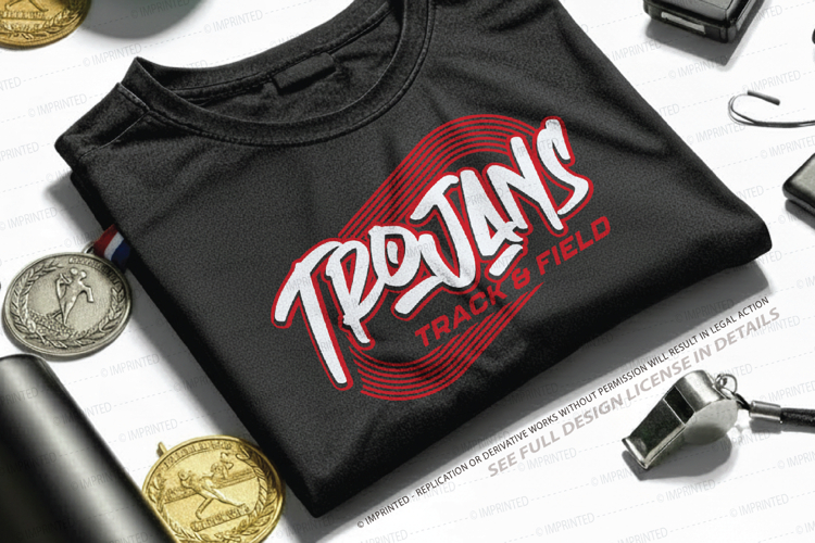 Trojan Track and Field SVG