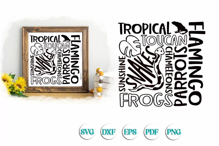 Tropical Subway Svg Cutfile