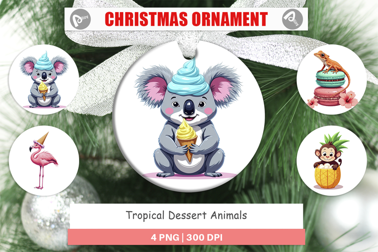 Ornament Tropical Dessert Animals