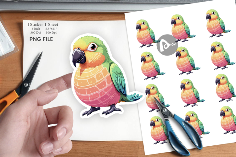Tropical Dessert Animals Sticker