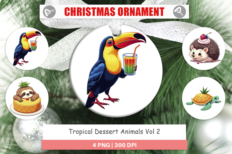 Ornament Tropical Dessert Animals