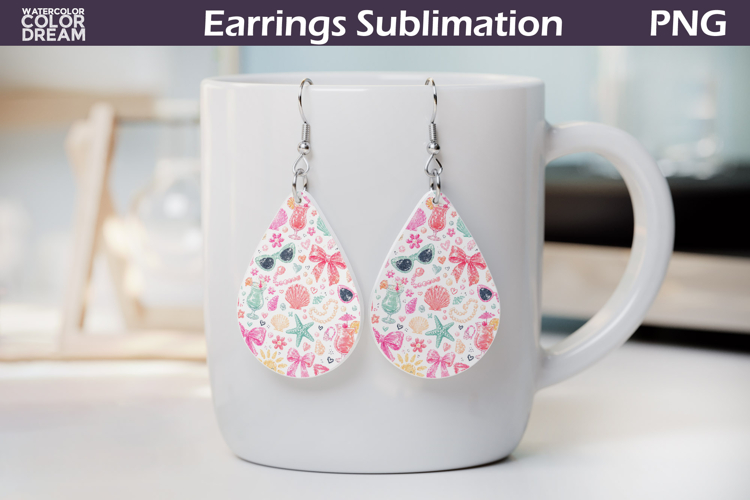 Beach Bow Sunglasses Teardrop Earrings | Summer Beach