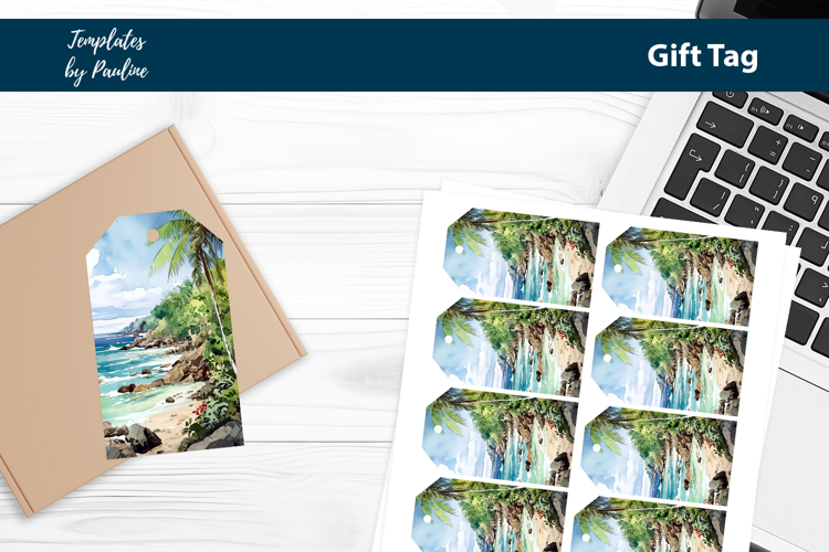 Beach Wedding Thank You Gift Tags