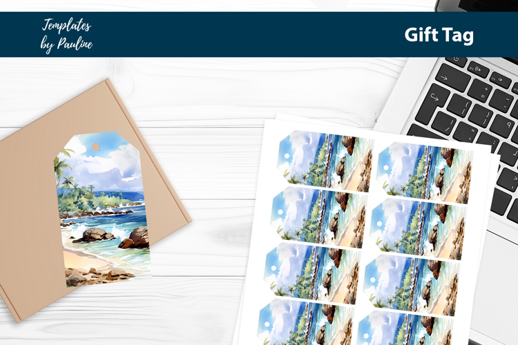 Luau Tropical Favor Tags Printable