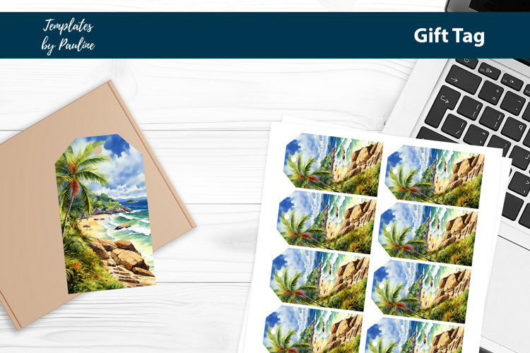 Beach Party Thank You Tags Print and Cut