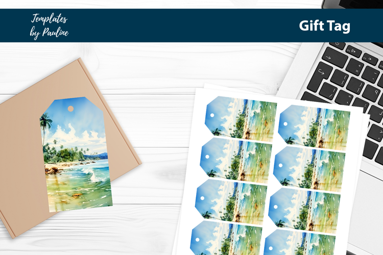 Beach Handmade Shop Packaging Thank You Tags