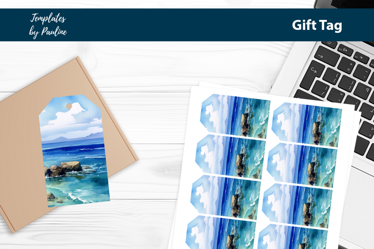 Tropical Ocean Wrapping Tags