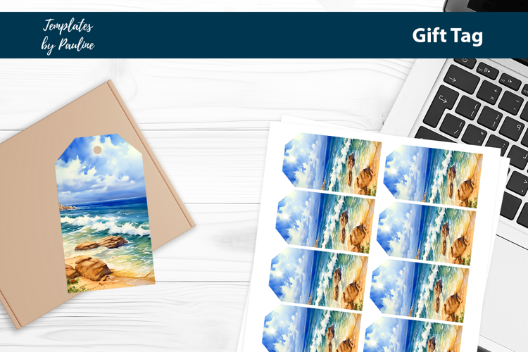 Seaside Birthday Favor Tags Printable
