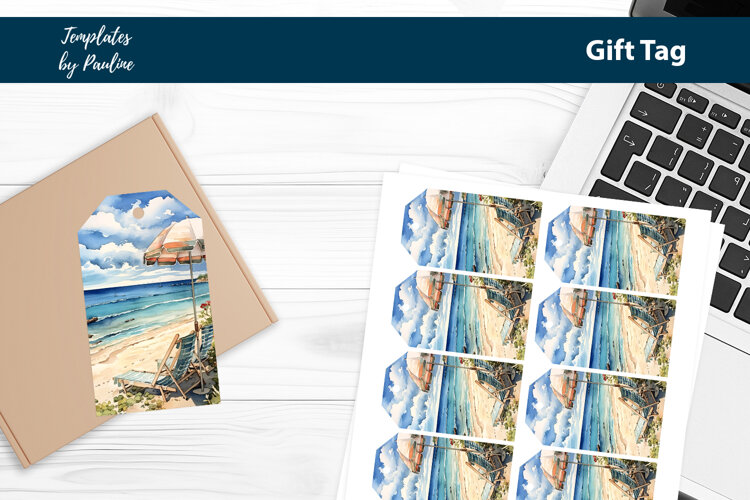 Tropical Spa Gift Tags Printable example image 1
