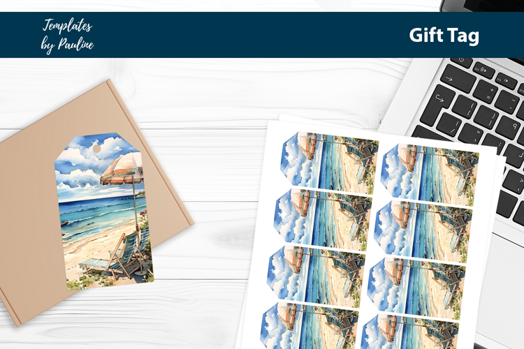 Tropical Spa Gift Tags Printable