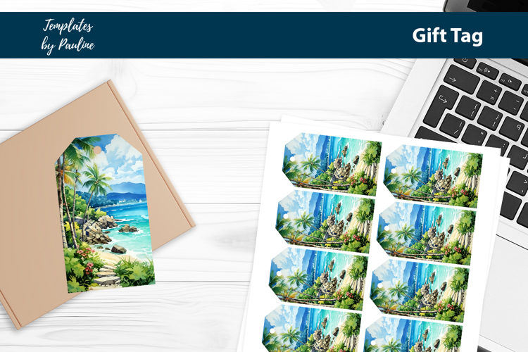 Tropical Baby Shower Favor Tags Printable