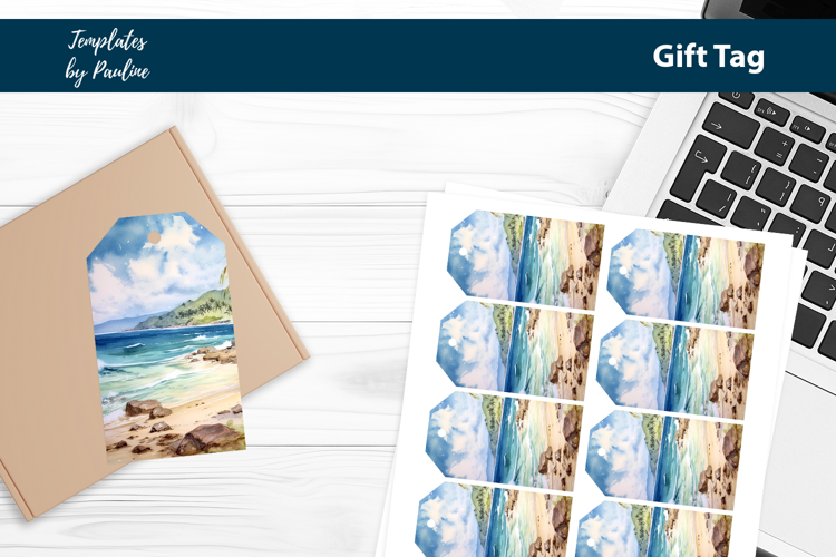Tropical Travel Gift Tags Printable
