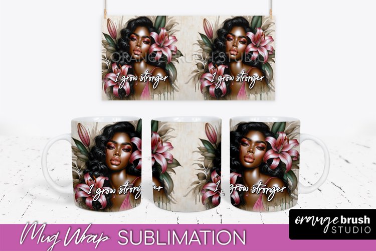 Affirmation Mug Wrap - Inspirational Quote Mug Sublimation example image 1