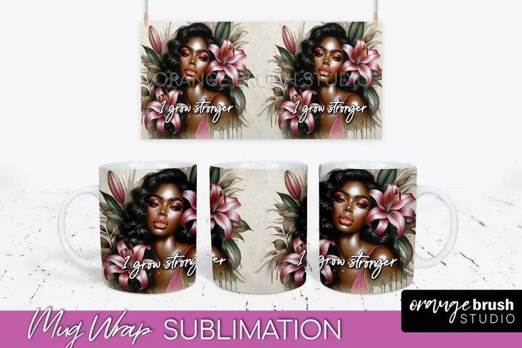 Affirmation Mug Wrap - Inspirational Quote Mug Sublimation