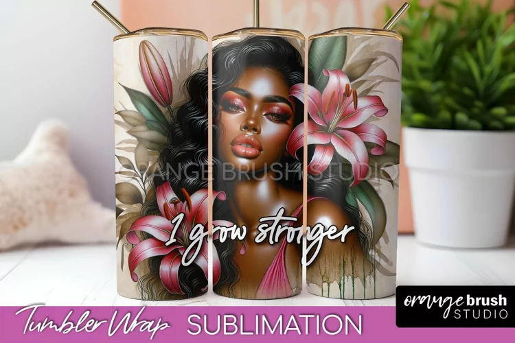 Affirmation Tumbler Wrap, Inspirational Tumbler Sublimation