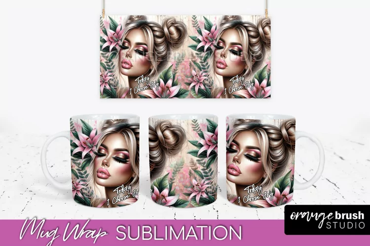 Affirmation Mug Wrap - Inspirational Quote Mug Sublimation