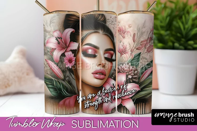 Affirmation Tumbler Wrap, Inspirational Tumbler Sublimation