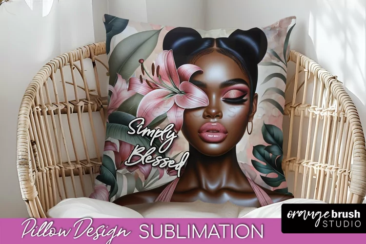 Daily Affirmations Pillow Cover, Floral Pillow Sublimation