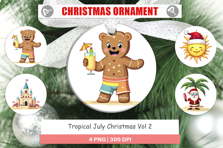 Ornament Tropical July Christmas
