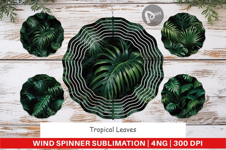 Wind Spinner Tropical Leaves